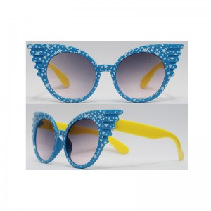 Hochwertige kundenspezifische faltbare Sonnenbrille für Kinder mit einem Rahmen aus weichem Kunststoff